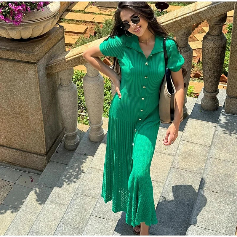 Single-Breasted Knit