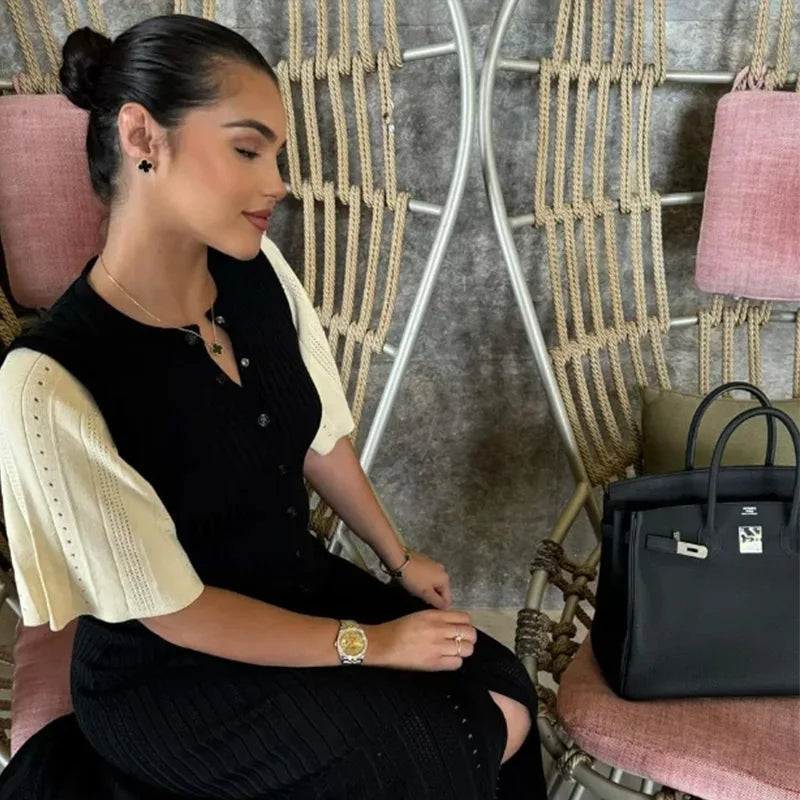 Single-Breasted Knit